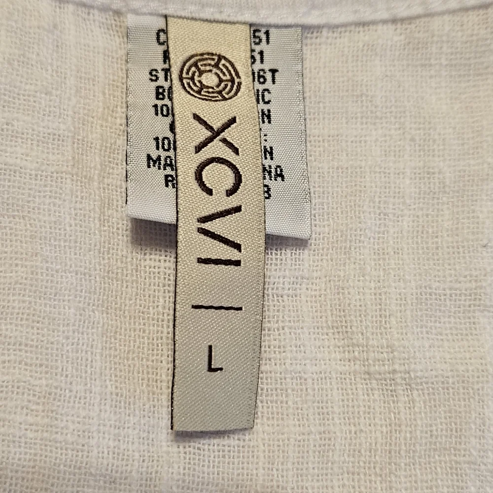 XCVI womens Large White Tank Top - Picture 3 of 7